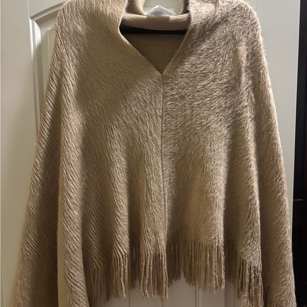 Molly Bracken Cozy Tan Poncho